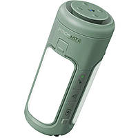 Ліхтарик кемпінговий Promate з Bluetooth колонкою і вбудованим повербанком на 6000 мА·год Green (campmate-4)