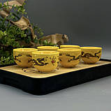 Чайний набір для церемонії Гунфу-ча Керамічний набір для китайської чайної церемонії Яскравий Дракон, фото 6