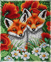 Набір для вишивки бісером "Руді пухнастики", 26х33 см