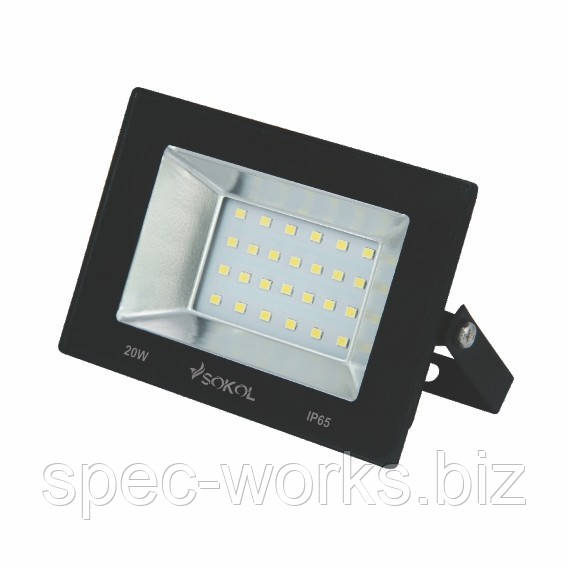 Прожектор 20w 220 В 1500 lm 6500 K IP65 LED-SLТ Sokol