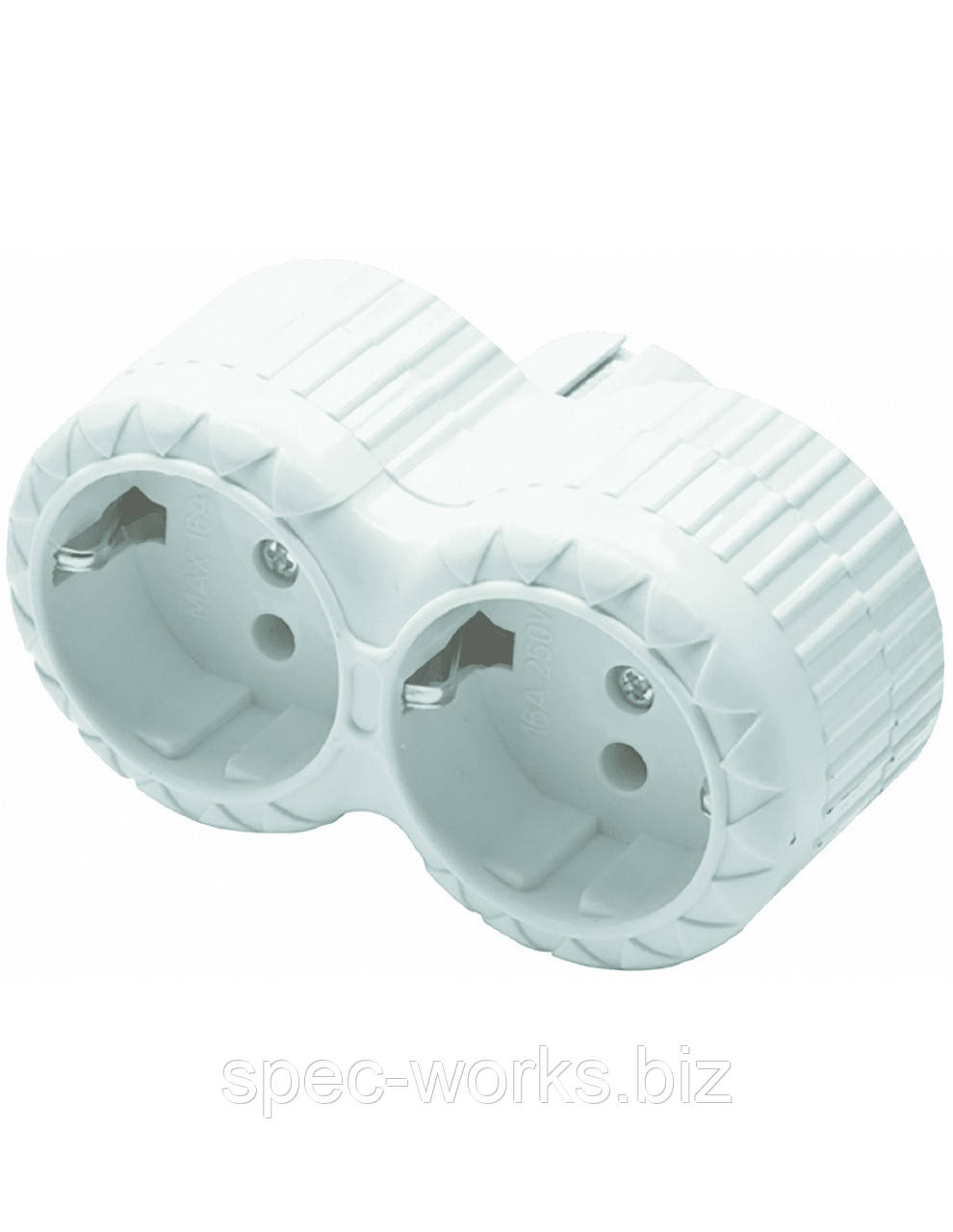 Подвійна розетка 16A IP44 Papatya FAR F45