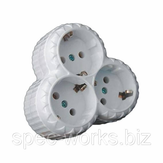 Тройник 16A IP20 Papatya FAR F27 20