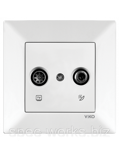 Розетка TV+sat кінцева біла ViKO KARRE 90960085