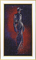 Набір для вишивки бісером "Леді пристрасть", 21х42 см