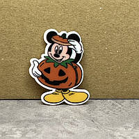 Серединка для бантика 3,8 см - Міккі Маус (Хелловін), арт 05180, 1 шт, Різнокольоровий