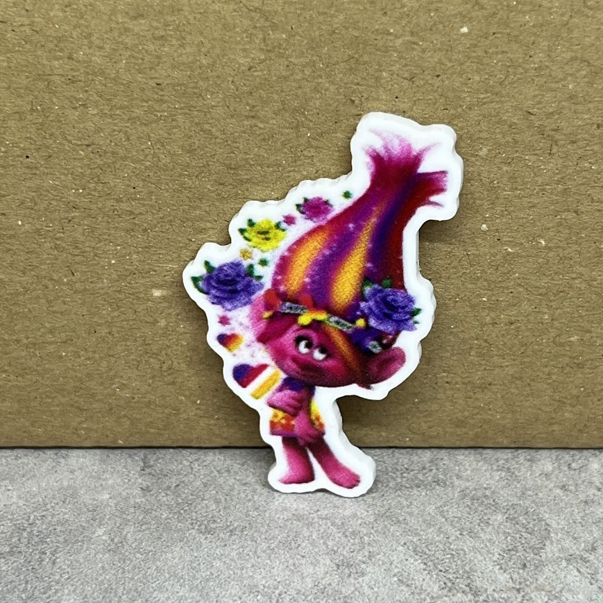 Серединка для бантів, Трояндочка (likee), 4 см, арт 010139, 1 шт, Різнокольоровий, фото 1