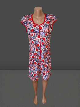 Халати жіночі на блискавці бавовна Україна. р.46-58. Від 7шт по 194грн.