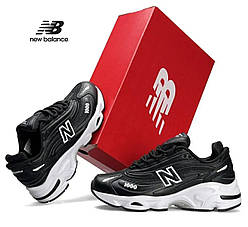 Жіночі кросівки шкіряні текстиль New Balance 1000 Black White, жіночі кеди Нью Беленс чорні. Жіноче взуття