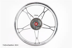 Диск Дельта задній литий сріблястий, фото 2