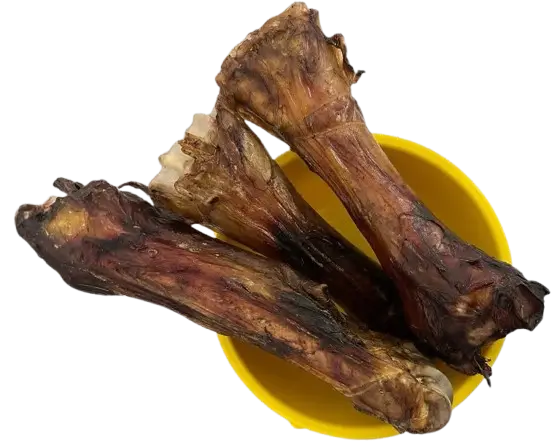 Натуральні ласощі для собак сушена гомілка бичка з житловою "Bethowen" (Бетховен) 1 шт.