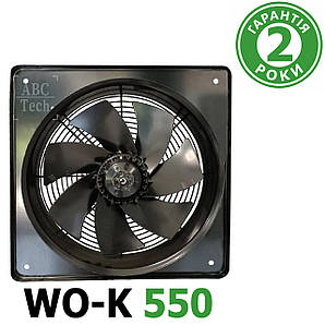 Вентилятор для припливно-витяжної вентиляції 550 мм Серія WO-K Аксіальний вентилятор низького тиску QuickAir