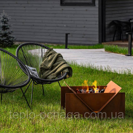 Гриль-очаг OXA Corner з CorTen (чаша для огня), фото 1