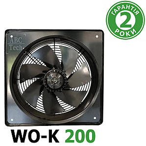 Вентилятор для припливно-витяжної вентиляції 200 мм Серія WO-K Аксіальний вентилятор низького тиску QuickAir