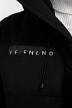 Подовжений чоловічий пуховик Finn Flare W20-61001-200 чорний S, фото 6