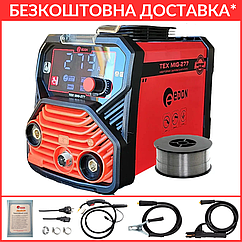 Зварювальний напівавтомат Edon TEX MIG-277GG + LIFT TIG (Єврорукав, 20-277G А, MIG 0.8-1 мм, MMA 1.6-4.0 мм, Гарантія 3 роки)