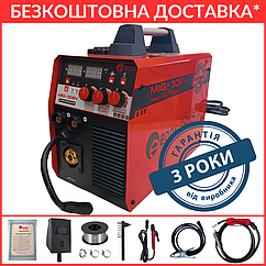 Зварювальний напівавтомат Edon MIG-308V + MMA (Єврорукав, 20-308 А, MIG/MAG 0.8-1.2 мм, MMA 1.6-4.0 мм, Гарантія 3 роки)