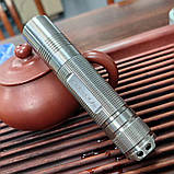 Ліхтар Convoy S2+ Nichia 519A 4500K   титановий корпус Stonewash, фото 10