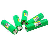 Акумулятор під паяння Li-ion LiitoKala 25R 18650 2500mah Салатовий, фото 2