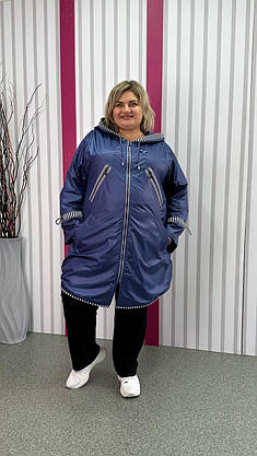 Вітровка на флісі з турецької плащової тканини "Фліко" 62-64 66-68, фото 5