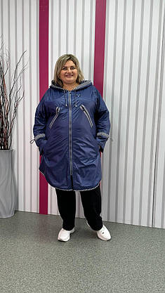 Вітровка на флісі з турецької плащової тканини "Фліко" 62-64 66-68, фото 3