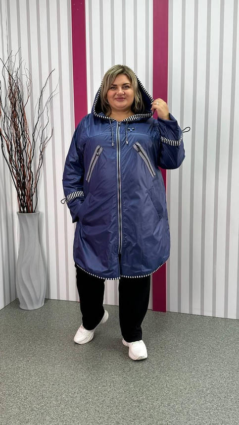 Вітровка на флісі з турецької плащової тканини "Фліко" 62-64 66-68, фото 1