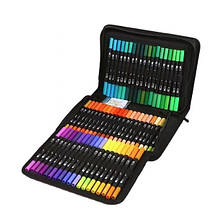 Набор акварельных двухсторонних маркеров в чехле 80шт (20), фото 5