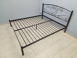 Двоспальне металеве ліжко Карісса, фото 2