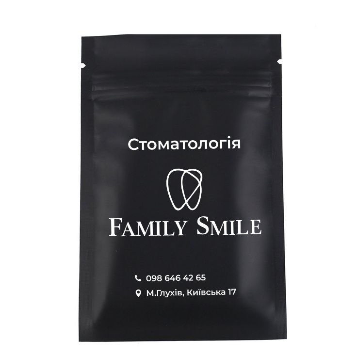 Чорні Зіп-Лок пакети щільністю 100 мкм оптом Брендоване пакування 25х30 см з логотипом, фото 1