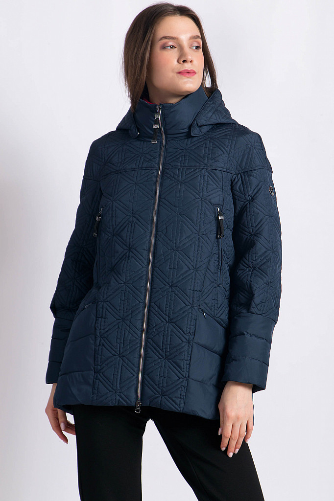 Демісезонна жіноча куртка Finn Flare B18-12012-101 синя 2XL, фото 1