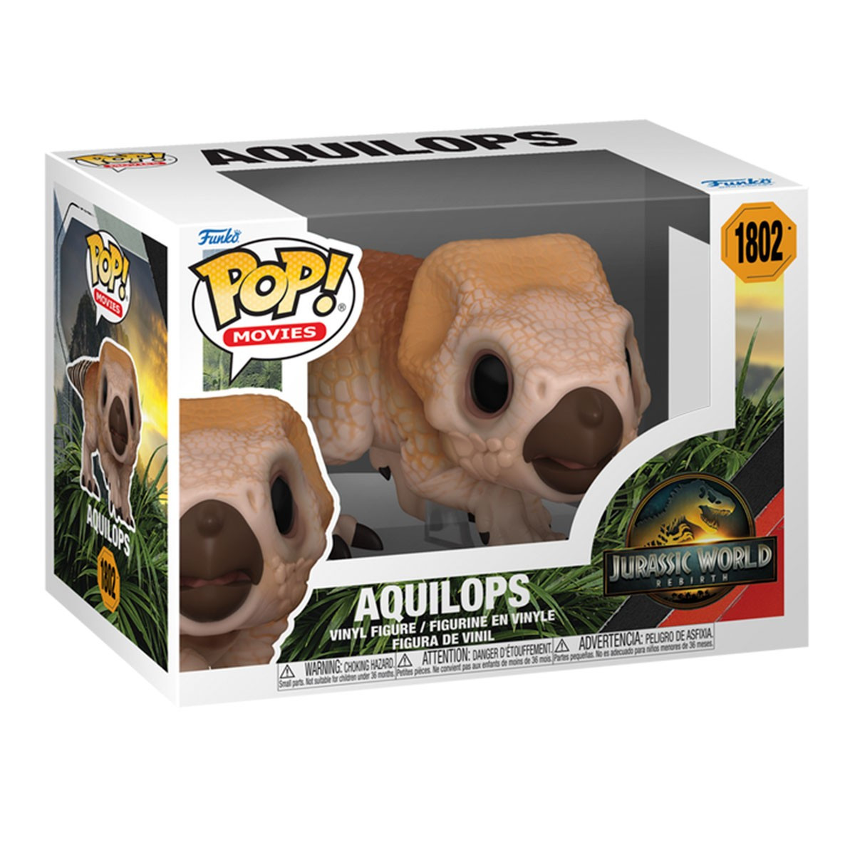 Ігрова фігурка Funko Pop! Aquilops Jurassic World  1802 серії Світ Юрського періоду - Аквілопс 86658, фото 1
