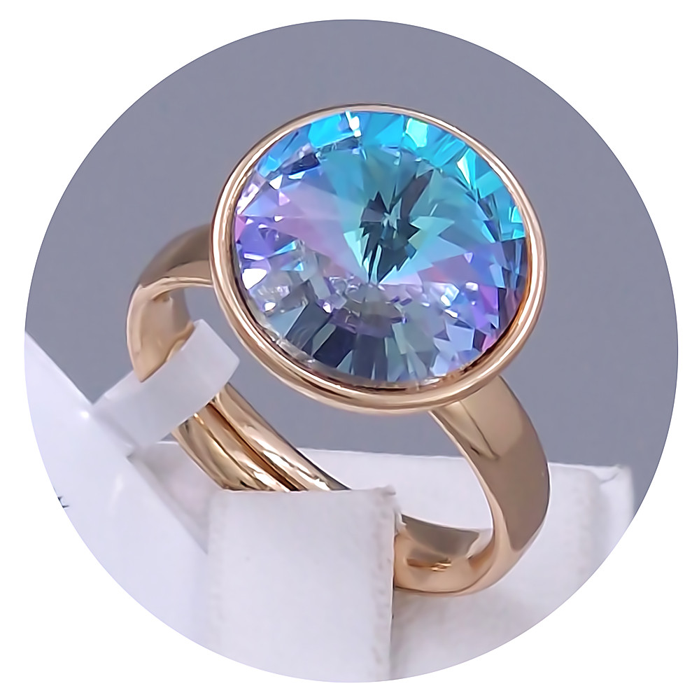 Каблучка XР. Позолота 18К. Камені: Swarovski. Є: 16р роз'єм