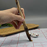 М'який пензель із ворсу колонка Натуральний бамбук Великий, фото 3