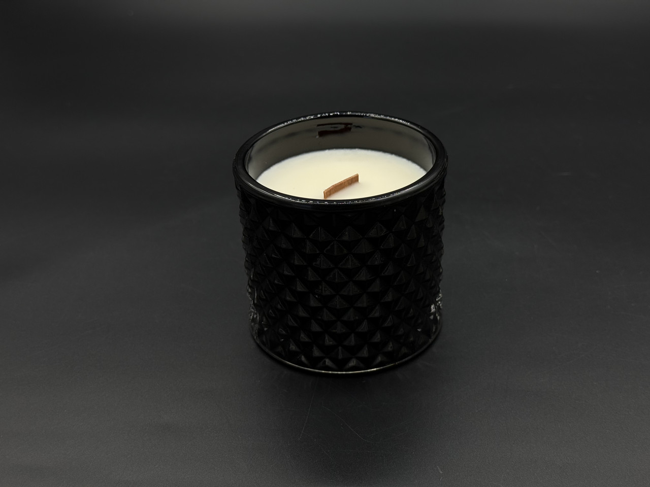 Аромасвічка з дерев'яним ґнітом. Коричневий цукор та інжир., фото 1