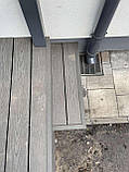 Терраса з монолітного полікарбонату та терасної дошки ДПК, фото 10