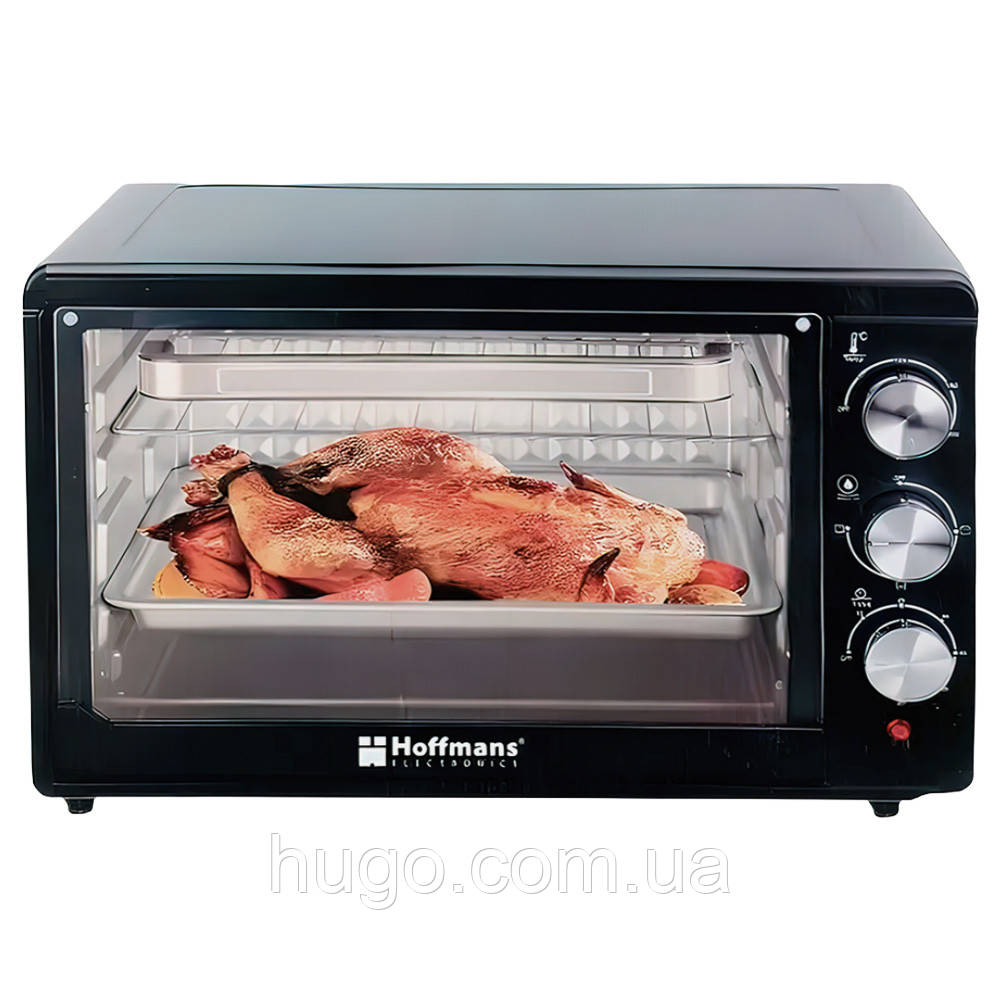 Електрична настільна духовка Hoffmans HM-752, 55 л, 2000 Вт / Електродуховка з таймером / Електропіч, фото 1