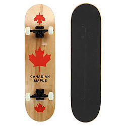 Трюковий скейтборд "Клен-80" / Дитячий скейтборд дерев'яний / Скейтборд із канадського дерева