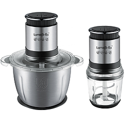 Подрібнювач-блендер 2в1 LB-56014, 1000 Вт, 3.0 л + 0.6 л / Електричний чоппер / Блендер