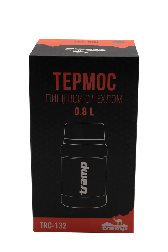 Термос харчовий Tramp 0,8 л оливковий з чохлом TRC-132-olive