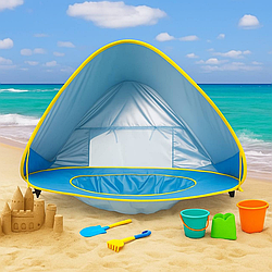 Дитячий намет з басейном WM-BABY POOL 1177079 см / Дитячий басейн / Дитячий намет