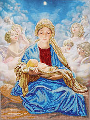 Набір для вишивки бісером "Мадонна з Ісусом та янголами", 30х40 см