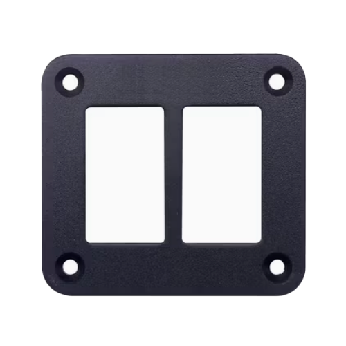 Установча рамка панель клавішного перемикача 2-і позиції, метал, фото 1