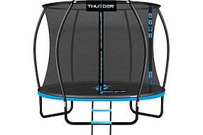 Батут THUNDER INSIDE ULTRA з внутрішньою сіткою 8 футів 255 см чорно-блакитний INSIDE-ULTRA-8FT-BLUE