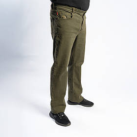 Джинси для грибників Acropolis ОД-2: чоловічі, денім, прямі, бавовна з вишивкою, YKK