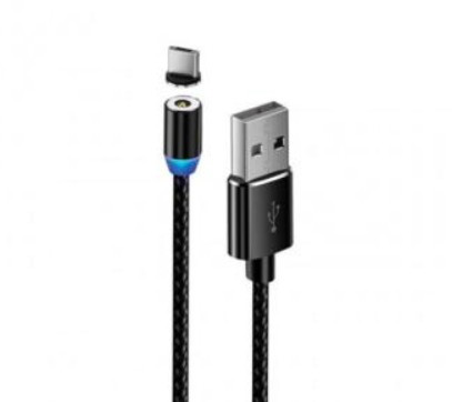 Магнітна зарядка USB-micro USB 1м з магнітною головкою