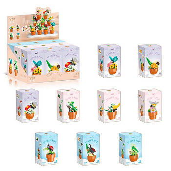 Конструктор Квітка в горщику, комаха, від 150 деталей P2317 G-Rich