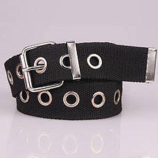 Тканинний ремінець з люверсами в один ряд