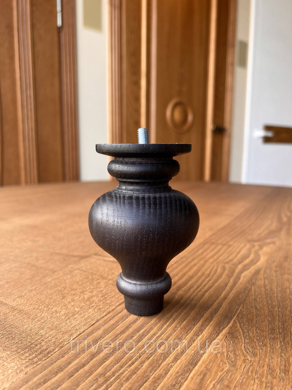 Меблеві ніжки і опори для банкетки з дерева H.120 D.80 / Ніжка-75.3, фото 1