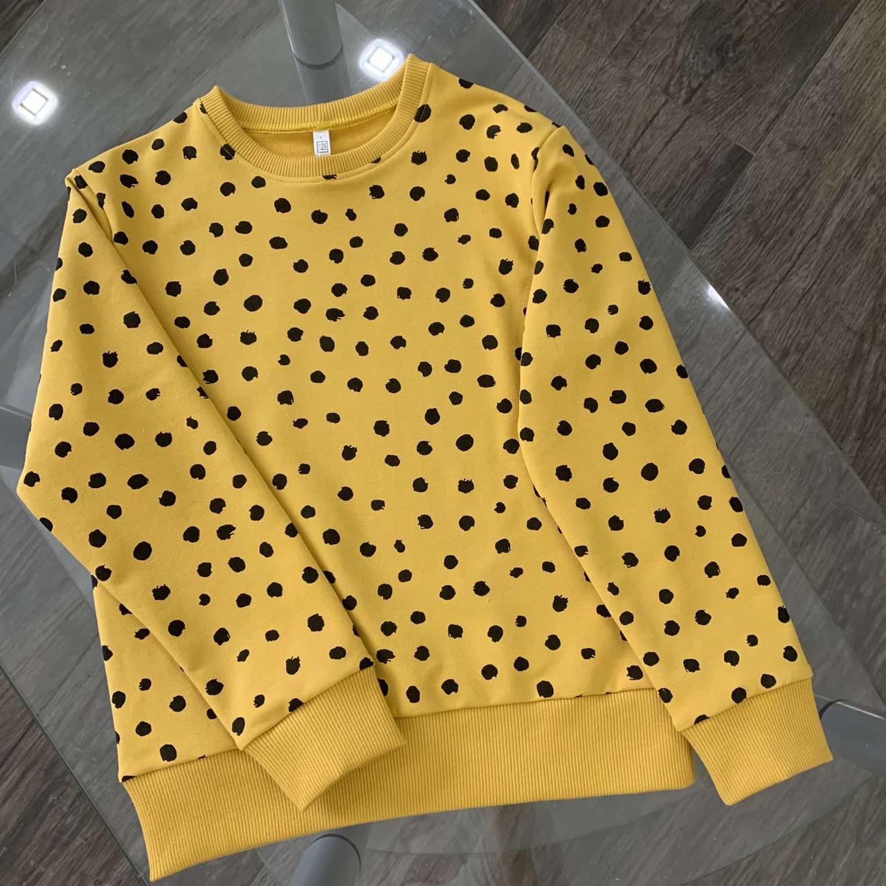 Світшот дитячий гірчичний крапки пензлика Five Stars 10988-146р