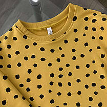 Світшот дитячий гірчичний крапки пензлика Five Stars 10988-116р, фото 3