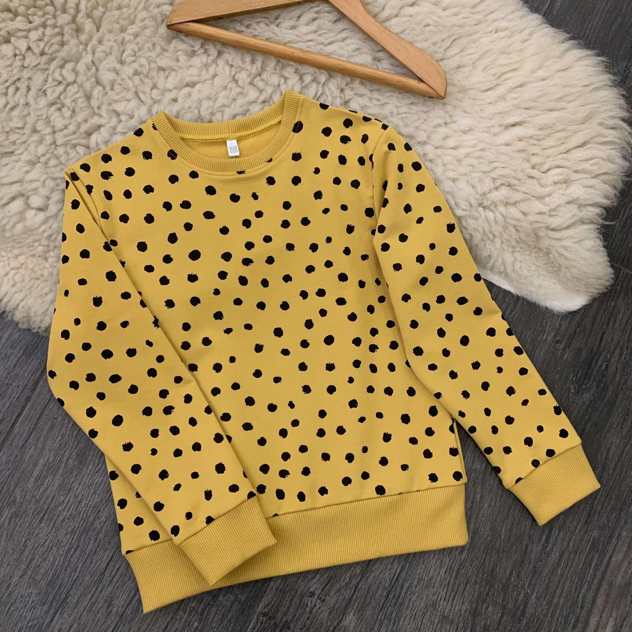 Світшот дитячий гірчичний крапки пензлика Five Stars 10988-116р